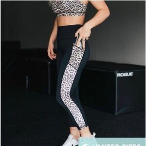 Zyia Active Leopard Print Brilliant Hi-Rise Leggings 6-8‎